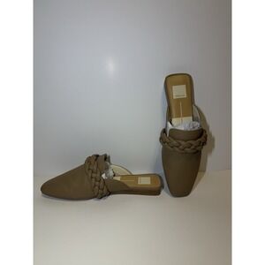 Dolce Vita Braided Brown Slip-On Square Toe Women's Mule Flats Size 9.5